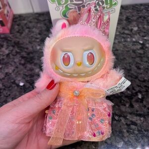 Pink Furry Doll with Crown